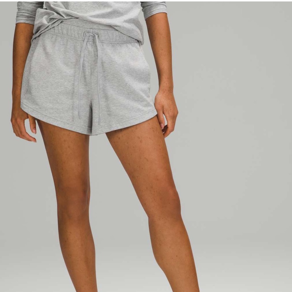Lululemon Inner Glow Short in Heather Gray